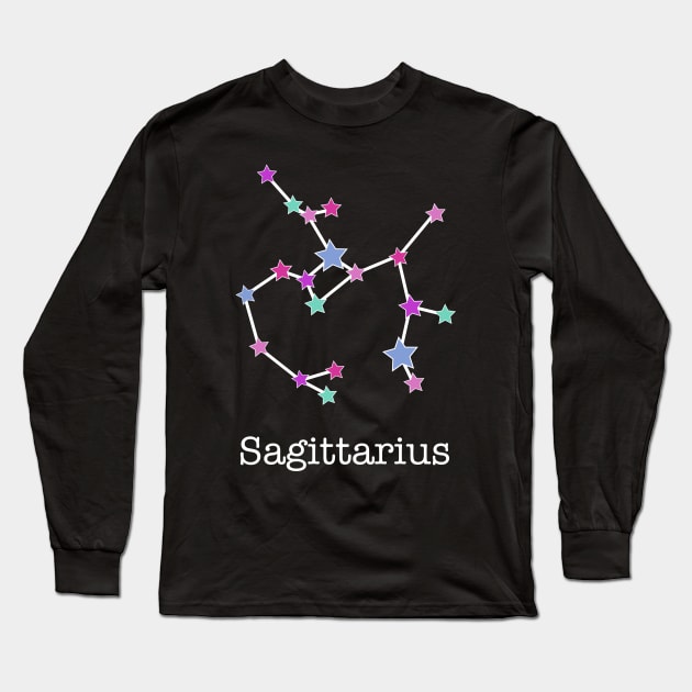 A Zodiac Sign Test Sagittarius Long Sleeve T-Shirt by Helena Morpho 